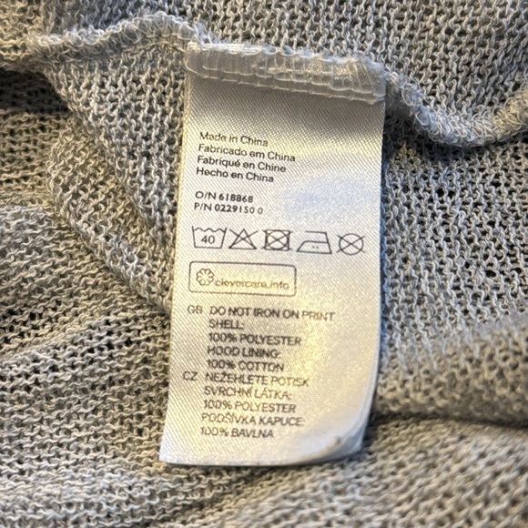 H&M Divided Women’s Large Knit Hoodie Sweater N°26 Drawstrings Long Sleeve - Picture 7 of 7